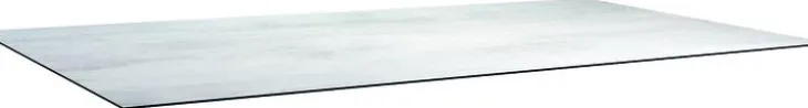 Plateau de table fin Penta Stern en HPL silverstar - 220 x 100 x 1,3 cm