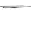 Plateau fin coloris gris métallique en HPL Stern Silverstar - 200 x 100 x 1,3 cm
