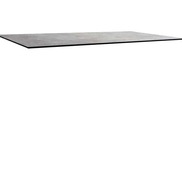 Plateau fin coloris gris métallique en HPL Stern Silverstar - 200 x 100 x 1,3 cm