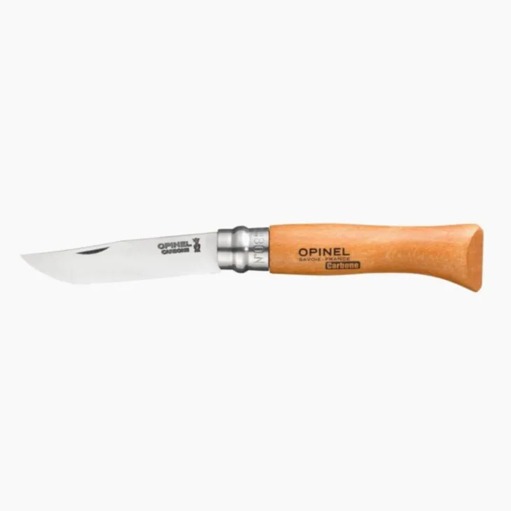 Plumier avec couteau inox, manche olivier et son étui n°8 Opinel