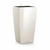 Pot à réserve d'eau Cubico Blanc L.30x30 x H.56 cm