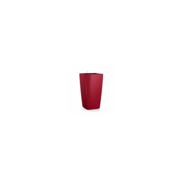 Pot à réserve d'eau Cubico Rouge scarlet L.30x30 x H.56 cm