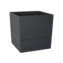 Pot carré Aquaduo gris anthracite 9 L