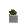 Pot carré bas Stream S/4 anthracite H.31 cm