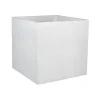 Pot carré blanc cérusé Eda Graphite - 49,5 x 49,5 x 49,5 cm