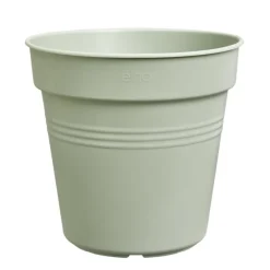 Pot de culture en polypropylène vert pierre Elho Green basics - Ø 40 x H 37 cm