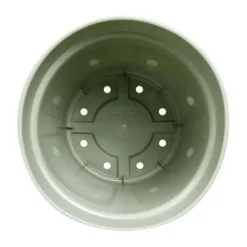 Pot de culture en polypropylène vert pierre Elho Green basics - Ø 21 x H 19,3 cm