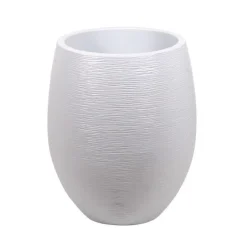 Pot Egg Graphit blanc cérusé - D.50 x H60