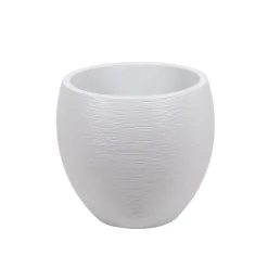 Pot egg Graphit blanc cérusé D50 x H45