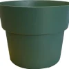 Pot en plastique recyclé vert Mélèze Cocoripot 2 L - Ø 17 x H 12 cm
