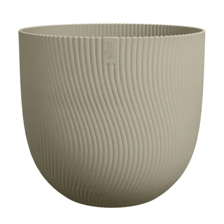 Pot en polypropylène vert scandinave Elho Sereh Round - Ø 29,5 x 25,3 cm