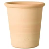 Pot en terre cuite claire Terrablanca Tubo S/3 - Ø 30 x H 32 cm