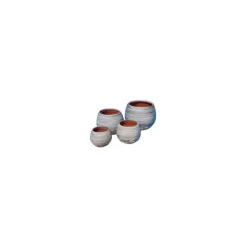 Pot en terre émaillée marron Châtaigne Les Poteries d'Albi Cancale - Ø 25 x H 27 cm
