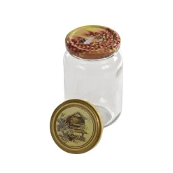 Pot en verre 500 g avec capsule x10