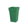 Pot haut carré Toscane coloris vert jungle 39 x 39 x 65 cm de 62 L