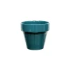 Pot horticole émaillé de 2,4 L coloris bleu Ø 19 x H 17 cm