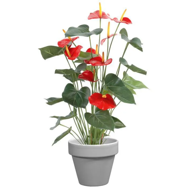 Pot horticole émaillé gris Ø 25 cm