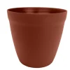Pot rond lilo Poetic botanic® coloris marron en plastique recyclé 11,7 L - Ø 30 cm