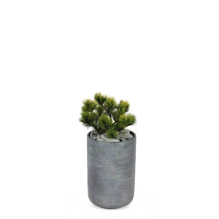 Pot rond Stream Anthracite Ø.27 x H.40 cm