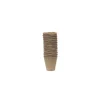 Pots ronds coloris beige 100 % biodégradables Nortene Growing Pot x 24 - Ø 6 cm