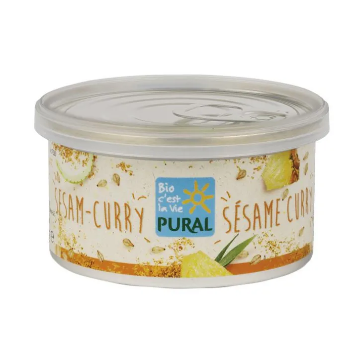 Pâté végétal sésame curry bio Pural - 125 g