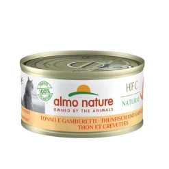 Pâtée pour chat en boîte Almo Nature HFC Natural Thon et crevettes - 70 g