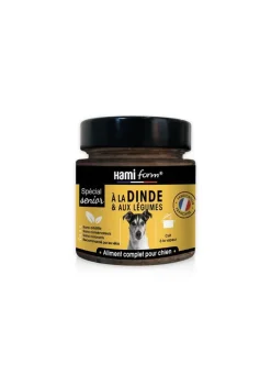 Pâtée pour chien "Les cuisinés" Hamiform spécial senior à la dinde & aux légumes - 250 g