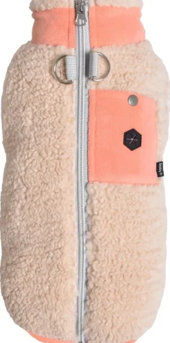 Pull pour chien coloris corail Bobby Alpaga - Taille 32S