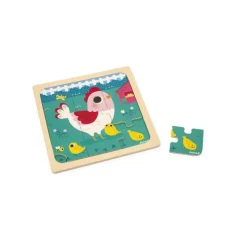 Puzzle Janod Poulette Henriette - 9 pièces