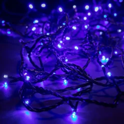 Rallonge de guirlande lumineuse LED bleu sur secteur - 10 m