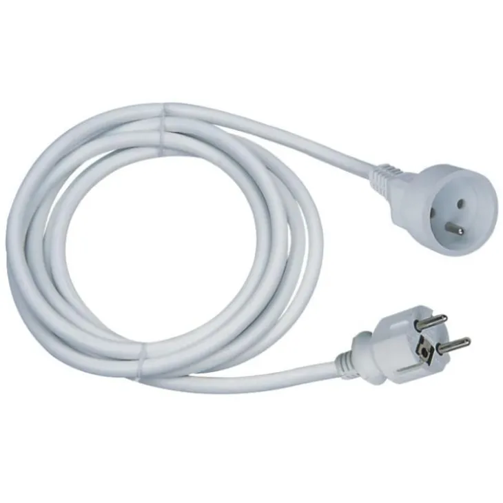 Rallonge électrique 16 A coloris blanc - 5 m