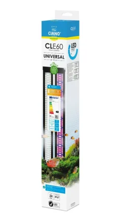 Rampe LED pour aquarium coloris noir Ciano - 60 cm