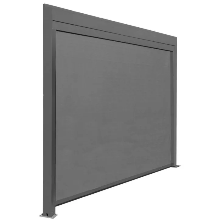 Rideau extérieur pour pergolas bioclim coloris gris - 3 m