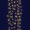 Rideau lumineux connectable x3 à 96 LED flash blanc chaud sur câble blanc Flicker - 2 x 2 m