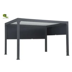 Rideau pergola noir manuel Green Outside Actual - 5 m