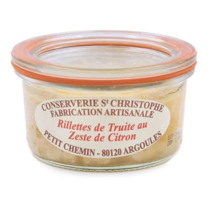 Rillettes de truite au zeste de citron Conserverie St Christophe - 100 g