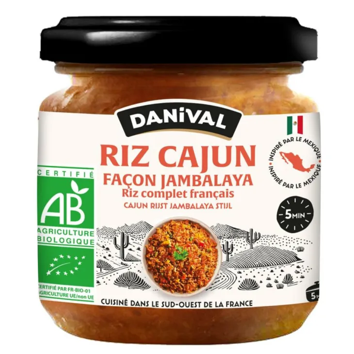 Riz cajun façon jambalaya bio Danival - 320 g