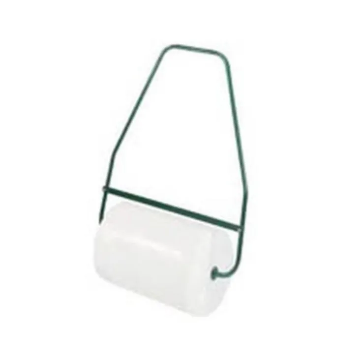 Rouleau à gazon plastique blanc 70 cm avec brancard acier