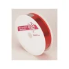 Ruban décoratif rouge avec effet métallisé - 19 mm x 4 m
