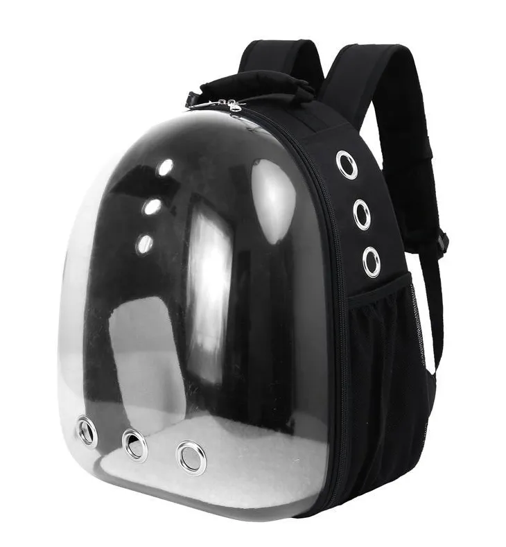 Sac à dos bulle pour chien coloris transparent Wouapy