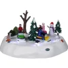 Scène animée pour Vail Village Lemax Plaisir en motoneige – 24,5 x 23,3 x 13,3 cm