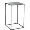 Sellette carrée en métal noir Quinty taille 3 - 30 x 30 x 50 cm