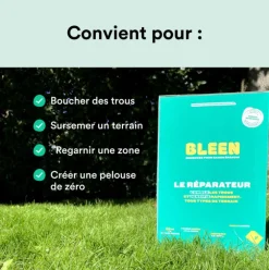 Semences gazon création et rénovation pour tous types de terrain Bleen - 5 kg