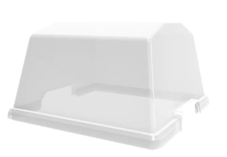 Serre pour carré haut VEG&TABLE aromatique « BOTANIC » coloris transparent en plastique - 37,6 x 37 x 21,6 cm