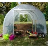 Serre tunnel pieds droits, 2 portes zippées, SERRES RICHEL - 13.5m²