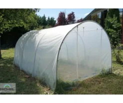 Serre tunnel pieds droits, 2 portes zippées, SERRES RICHEL - 13.5m²