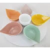Service apéritif 6 pièces coloris multicolore céramique et bois - Ø 34 cm