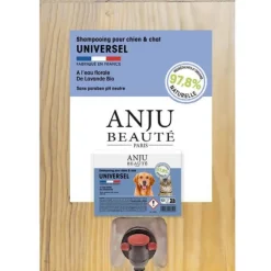 Shampooing pour chien universel eau florale lavande bio Anju beauté - 250 ml