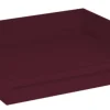 Soucoupe carrée en plastique rouge Bourgogne Eda Toscane - 40 x 40 cm