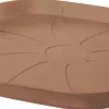 Soucoupe carrée en plastique recyclé Deroma Origin Cotto - 32 x 32 x 2,8 cm
